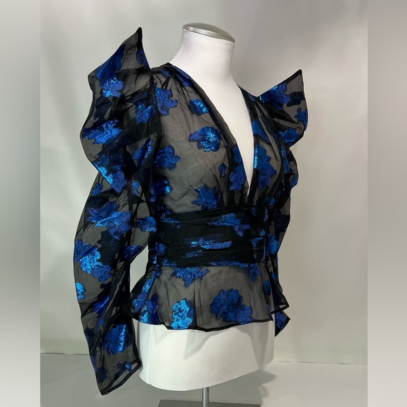 Floral Organza Blouse - Picture 1 of 7